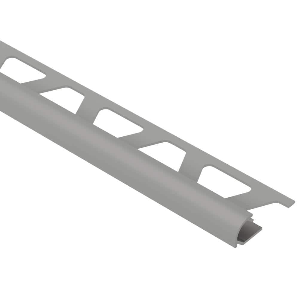Rondec Metallic Grey 1/2 in. x 8 ft. 2-1/2 in. Color-Coated Aluminum Bullnose Tile Edging Trim price history on PriceWatchPro