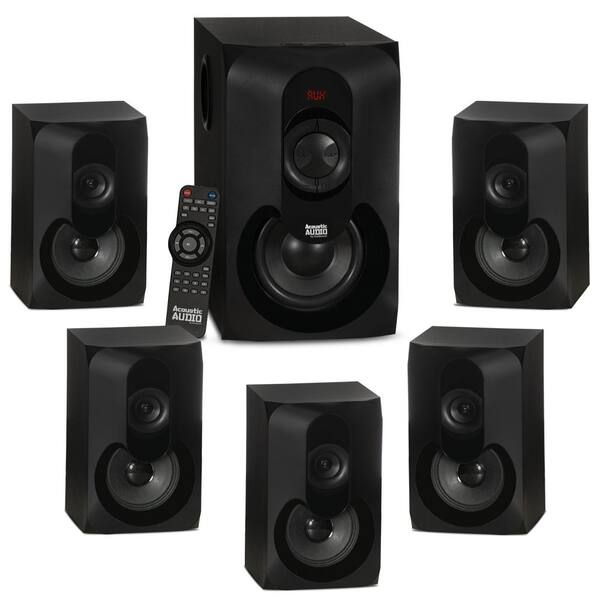 Acoustic Audio by Goldwood 5.1 Bluetooth Multimedia Home Theater Surround Sound Speaker System