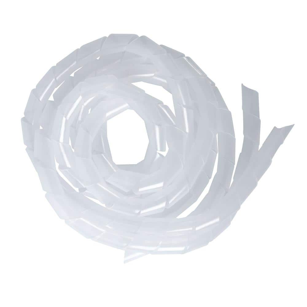 Clear Polyethylene Spiral Wrap Tubing 3.5 ft