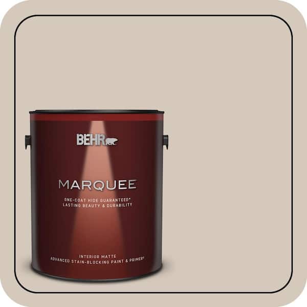 BEHR MARQUEE 1 gal. #BNC-02 Understated Matte Interior Paint & Primer