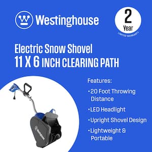 11-in. 120-Volt Electric Corded Snow Shovel