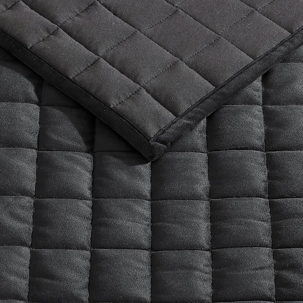 Quilted fabric black