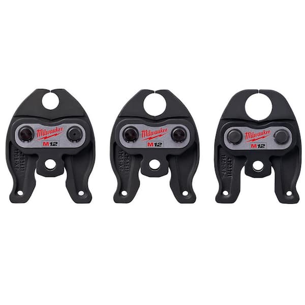 Milwaukee M12 Force Logic 1/2 in. - 1 in. Pex Crimp Jaws Set (3 Jaws Included)
