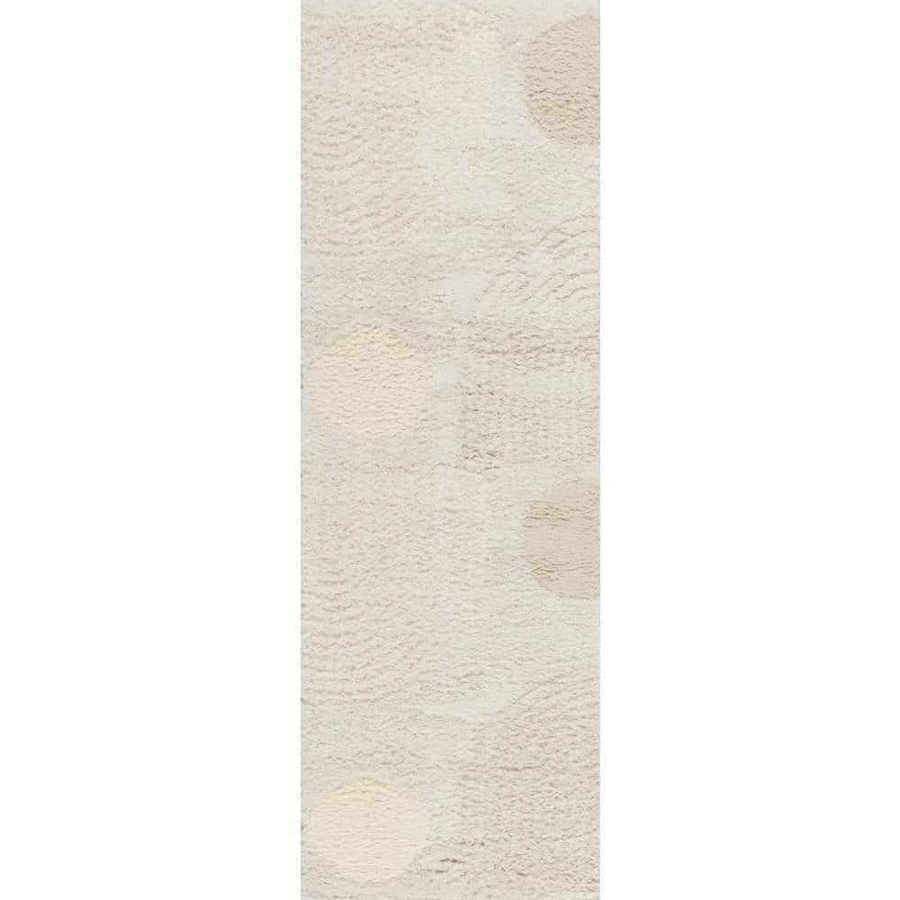 Maren Hazy Swirls Beige 3 ft. x 6 ft. Indoor Runner Rug price history on PriceWatchPro