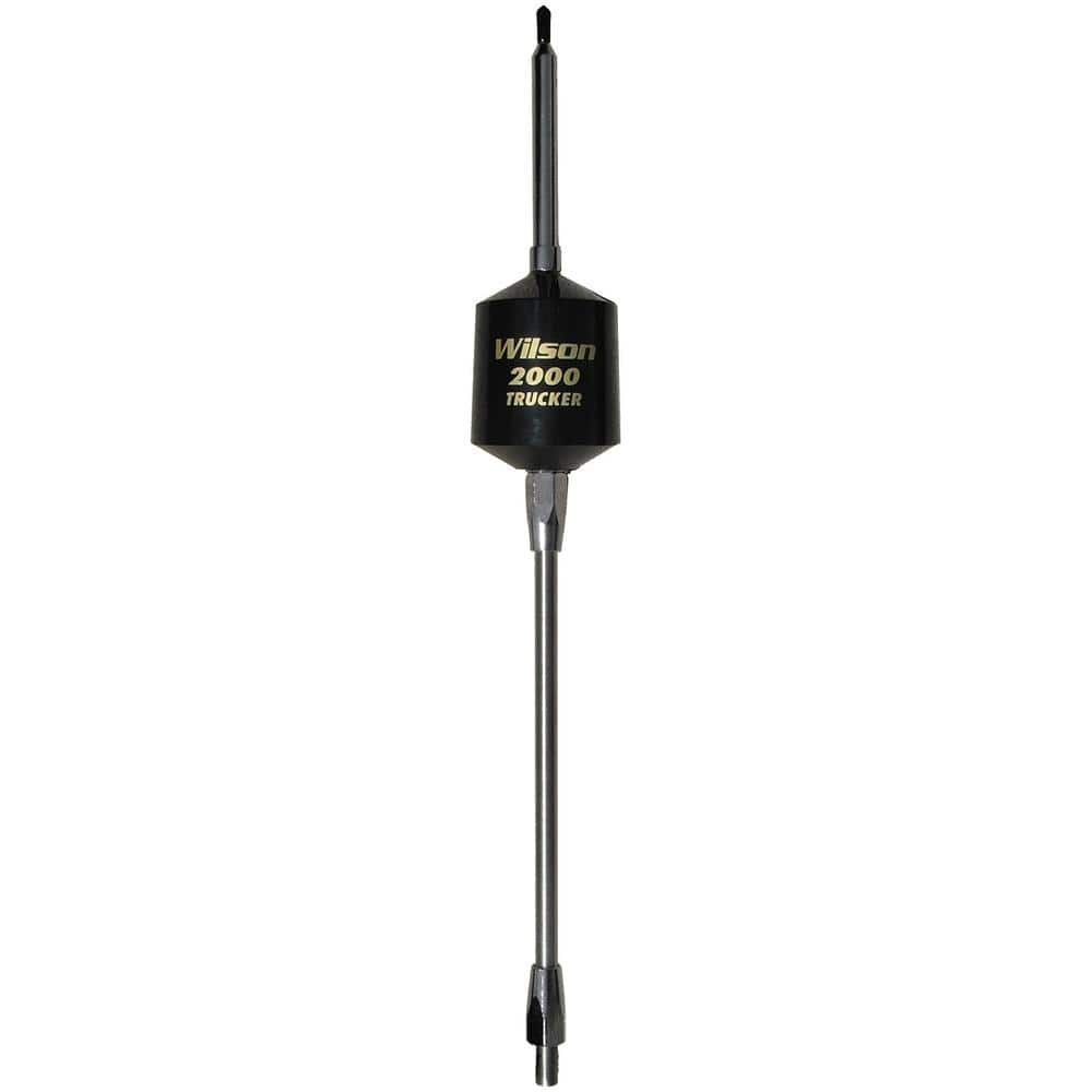  T2000 Series Mobile CB Trucker Antenna in Black with 10 in. Shaft