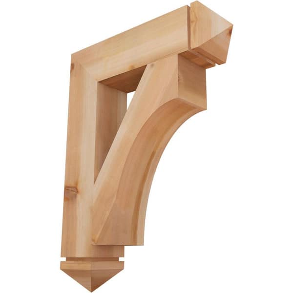 Ekena Millwork 5.5 in. x 34 in. x 26 in. Western Red Cedar Westlake Arts and Crafts Smooth Bracket