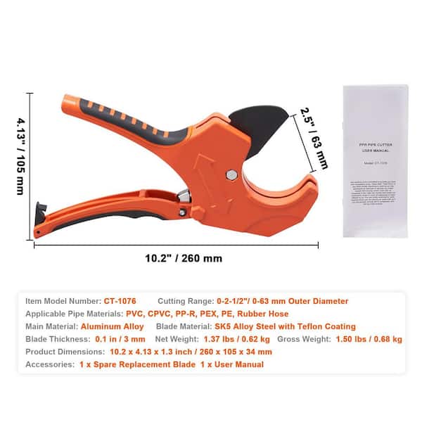 60mm Glass Tube Cutter Plastic Tube Tubing Pipe Wheel