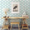 Emilio Turquoise Retro Washable Wallpaper Sample