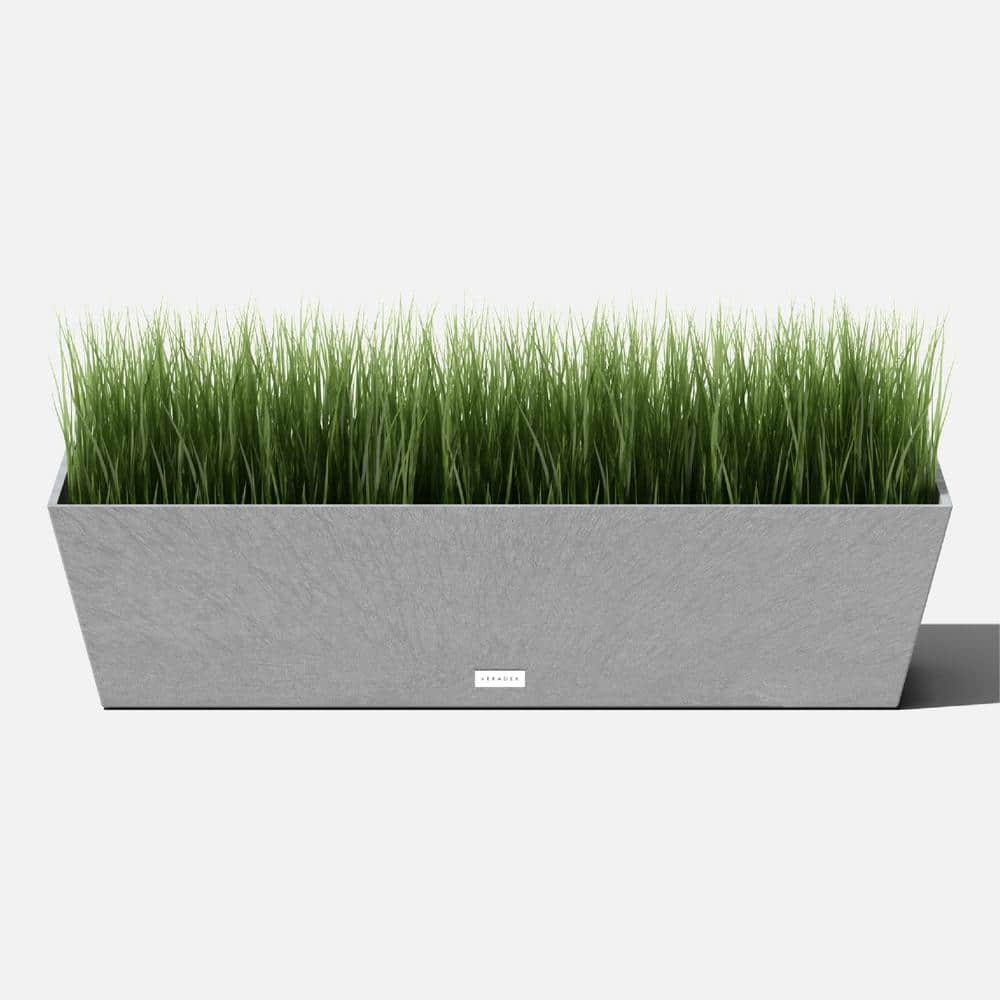 Modern Charcoal Recycled Plastic 36" Window Box Planter