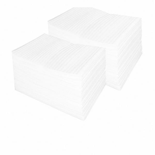 Packing Foam Pouches 8 x 10 in. White Foam Cups Material Disposable Tableware 100-Pieces Per Case