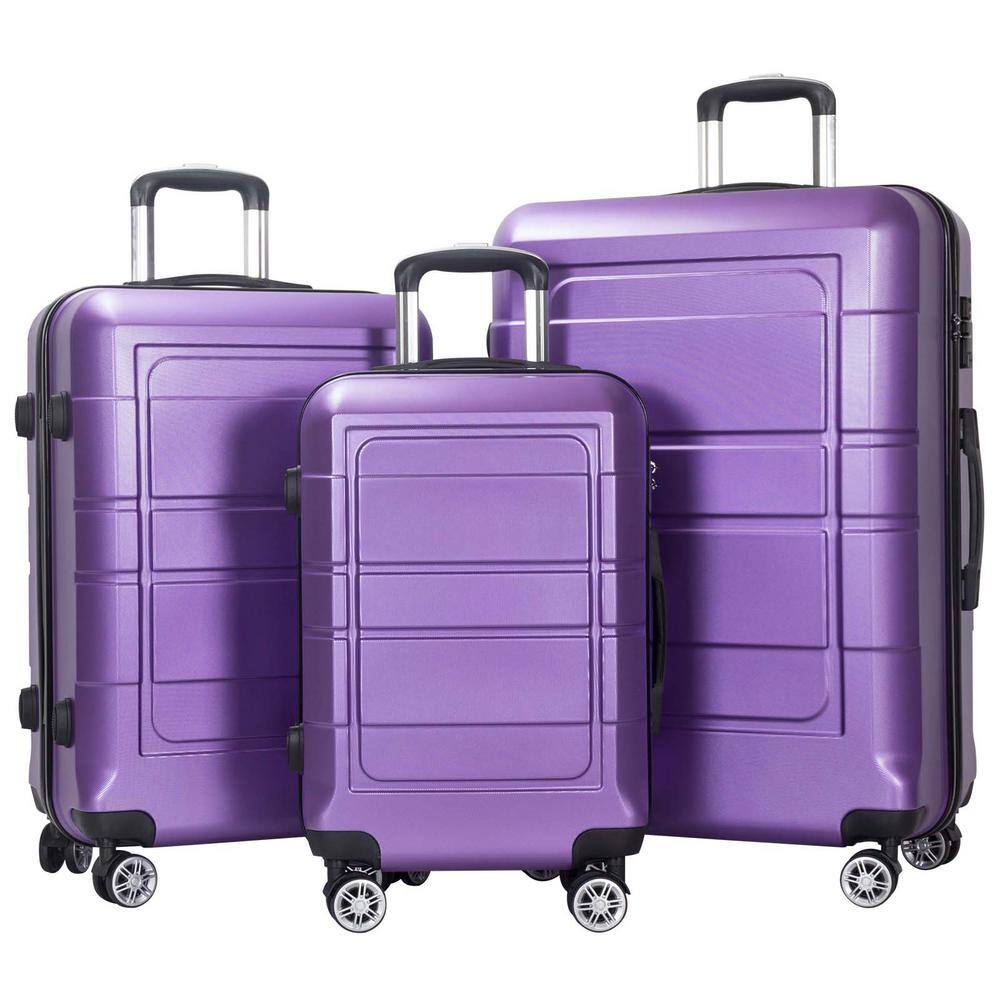 purple carry on luggage