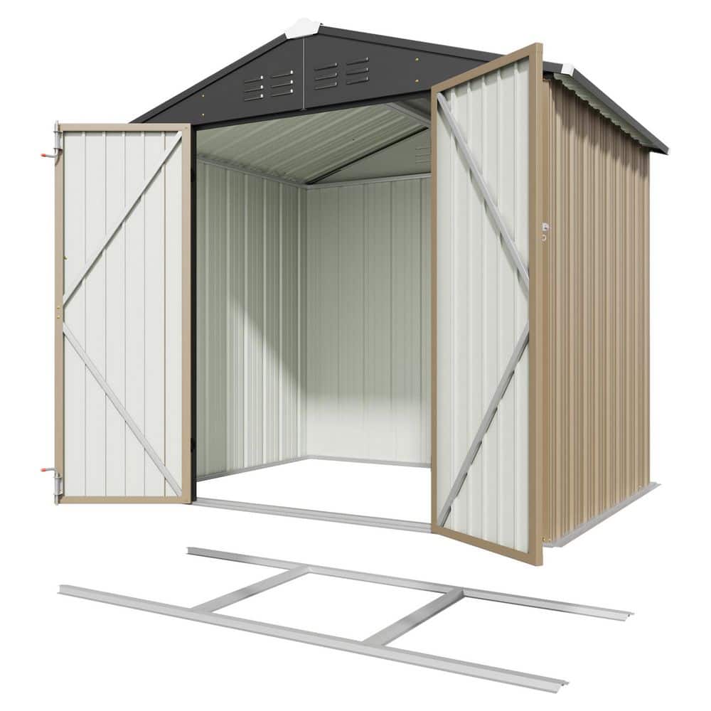 Patiowell 6 ft. W x 4 ft. D Floor Frame Included Outdoor Storage