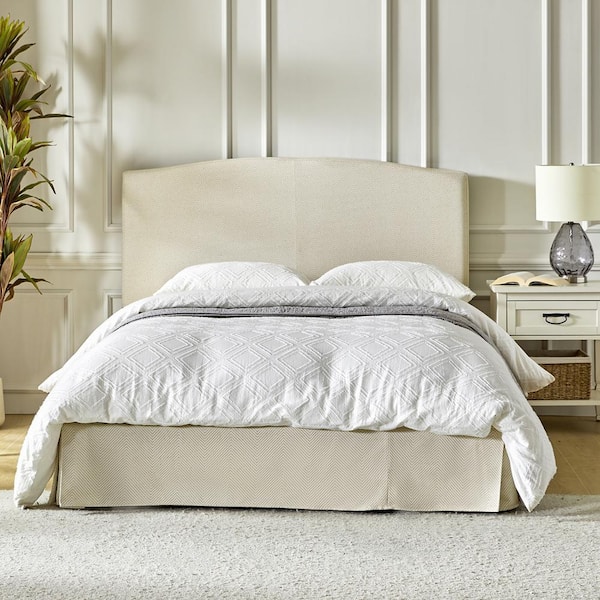 JAYDEN CREATION Ludwig Beige Wood Frame Queen 2-Piece Bedroom Platform Bed Set with Storage