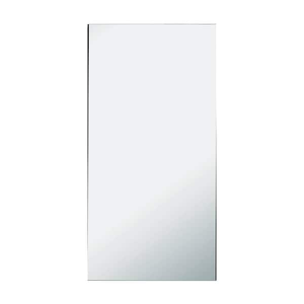 WELLFOR 12 in. W x 24 in. H Sliver Aluminum Recessed/Surface Mount