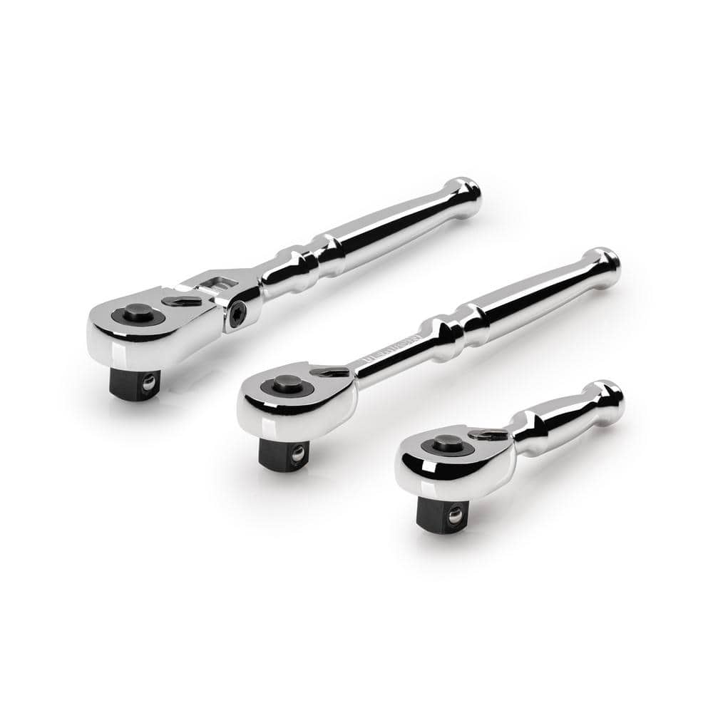 TEKTON 3/8 in. Drive Quick-Release Small Body Ratchet Set (3-Piece