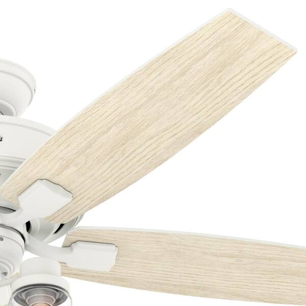LED Indoor Matte White Ceiling Fan 