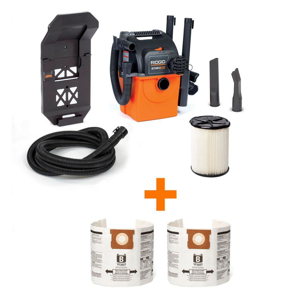 5 Gal. 5.0 Peak HP Portable Wall Mount Shop Vacuum Wet Dry Vac with Filter, Dust Bags, Hoses and Attachments WD5500C price history on PriceWatchPro