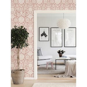 Floral - Pink - Wallpaper Samples - Wallpaper - The Home Depot