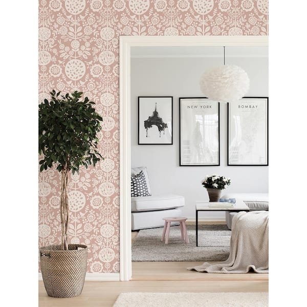Pink Anya Peel and Stick Wallpaper Sample
