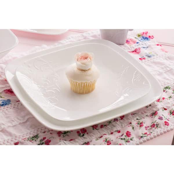 Corelle Boutique 16-Piece Traditional Cherish Porcelain Dinnerware Set ( Service for 4) 1107902 - The Home Depot