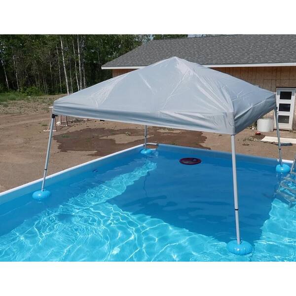 Sunjoy Grey 10 x 10 Steel and Aluminum Frame Floating Tent