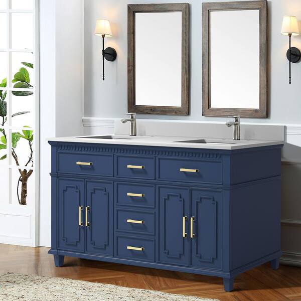 BN-HE⋈ *。 allen + roth Pittman 42-in White Undermount Single Sink