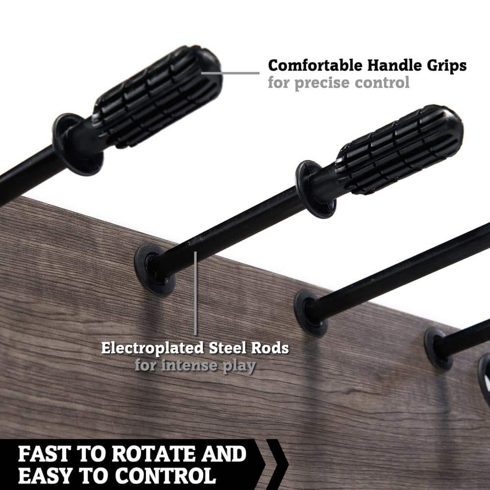 Charleston 48'' Gray Wood Grain Foosball Table