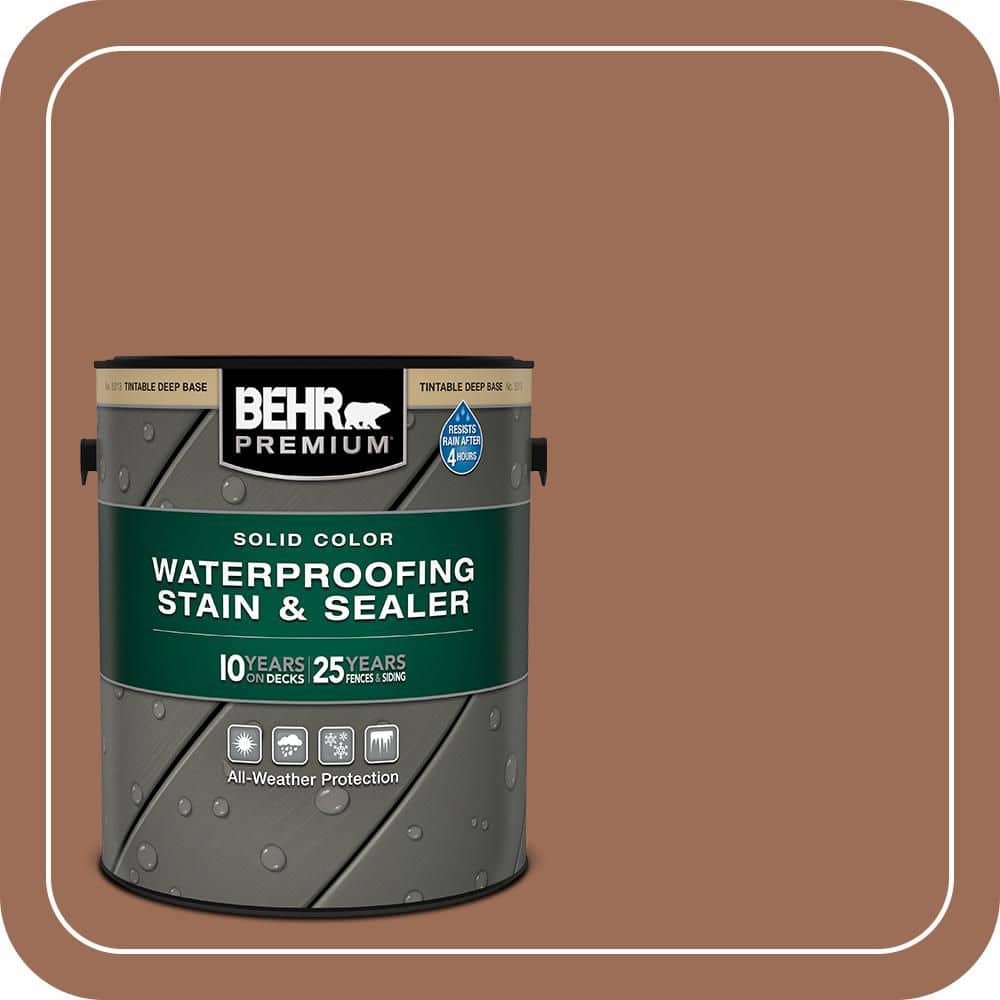 1 gal. #S210-6 Cinnamon Crunch Solid Color Waterproofing Exterior Wood Stain and Sealer price history on PriceWatchPro
