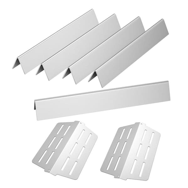 17.5 in. Stainless Steel Flavorizer Bars Replacement for Weber Genesis 300 Series with Front Control Knob(7-Pack)