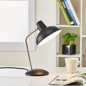 Retro 14.8 in. Hylight Black Desk Lamp