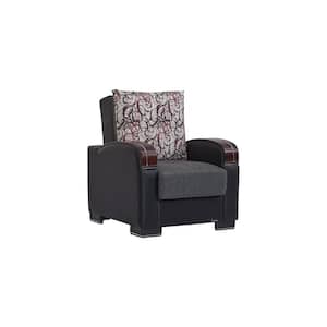 Goliath Collection Grey Convertible Armchair with Storage