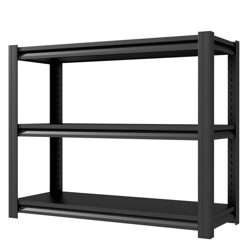 3 Tiers Steel Adjustable Garage Storage Shelving Unit Aquarium Rack in Black (47.2 in. W x 39 in. H x 18 in. D) price history on PriceWatchPro