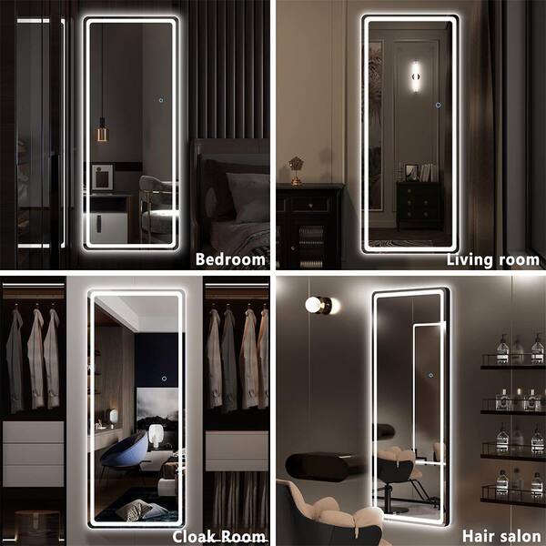 Hasipu 16 in. W x 44 in. H Rectangle Frame LED Full Body