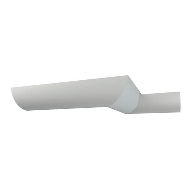 Ekena Millwork Cynthia 7 in. D x 9.25 in. W x 94.5 in. L Polyurethane Crown Moulding