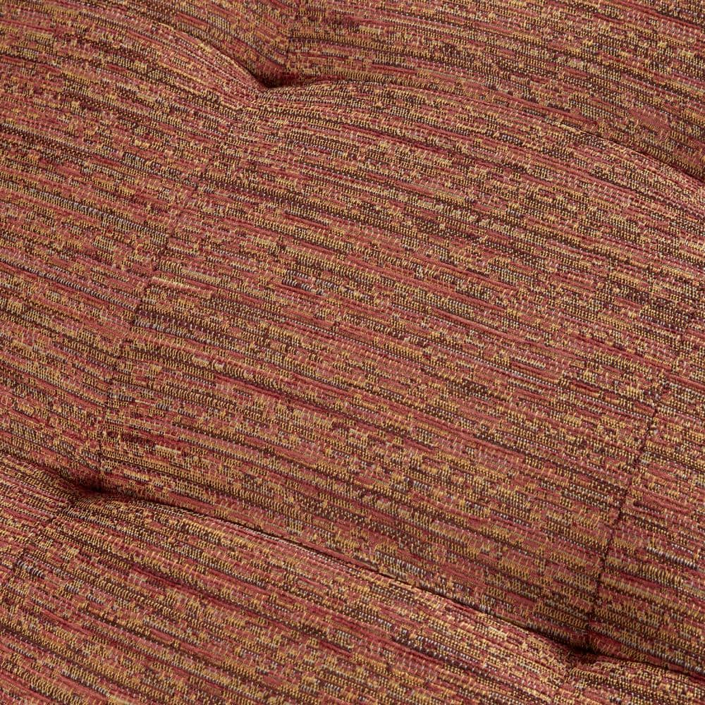 Desi Modern Orange Microfiber Wood Accent Chair