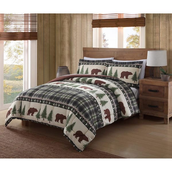 Remington Boucher Woods Green Queen Comforter Set