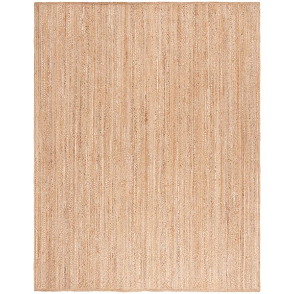 SAFAVIEH Natural Fiber Beige/Gray 8 ft. x 10 ft. Woven Solid Area Rug