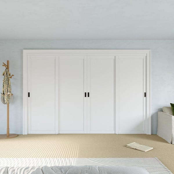 MillwkPro 120 in. x 80 in. Classic 1 Panel Solid Core White Primed