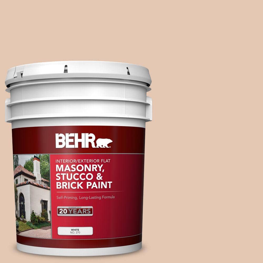 5 gal. #S230-2 Mesquite Powder Flat Interior/Exterior Masonry, Stucco and B