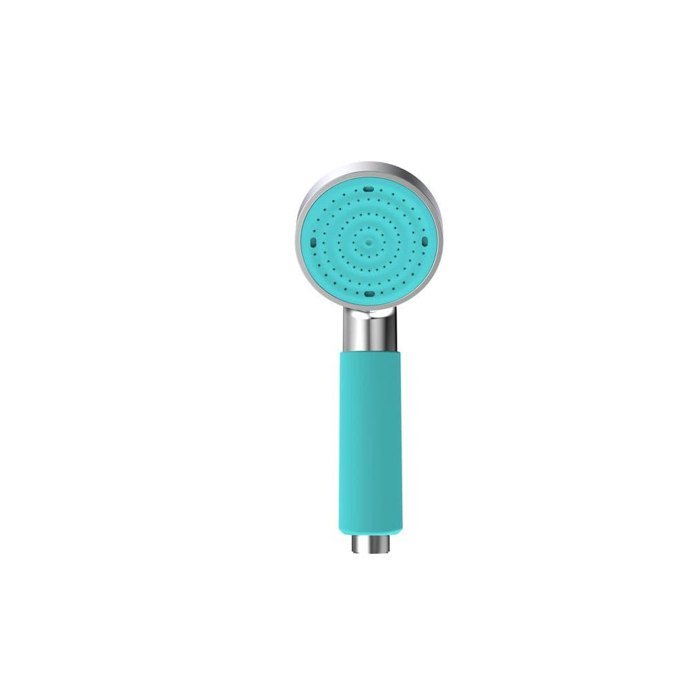 Colorful 1-Spray Patterns 2.95 in. Single Wall Mount Handheld Shower Head w