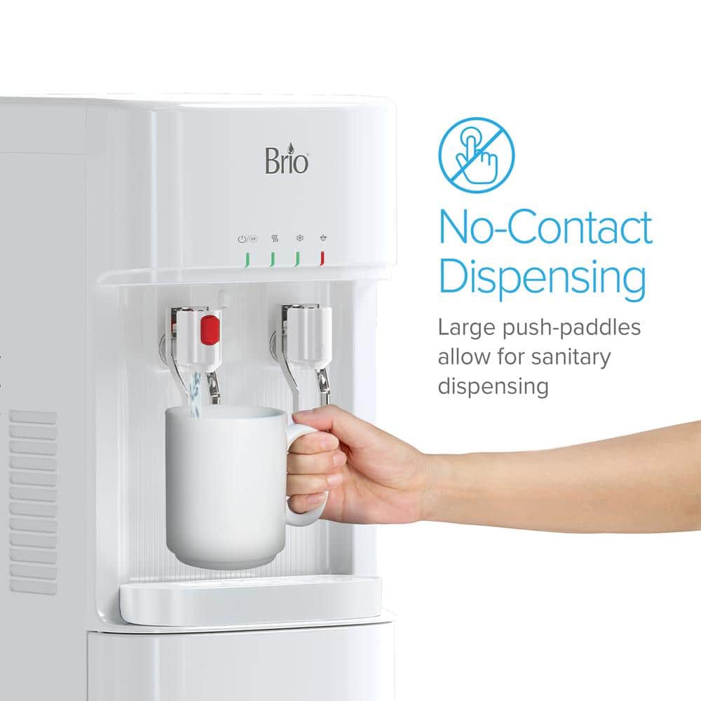 Brio White Bottleless Water Dispenser with Ultrafiltration and LED Indicators