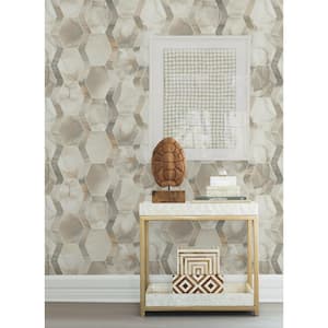Earthbound Cream And Grey Wallpaper