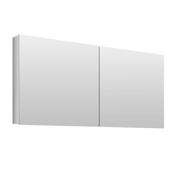 Tenleaf 48 in. W x 30 in. H Rectangular Wooden Bathroom Medicine Cabinet with Mirror and Storage