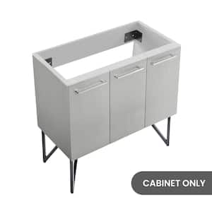 Annecy 36 in. W x 17.75 in. D x 34.62 in. H Bath Vanity Cabinet without Top in Brushed Grey