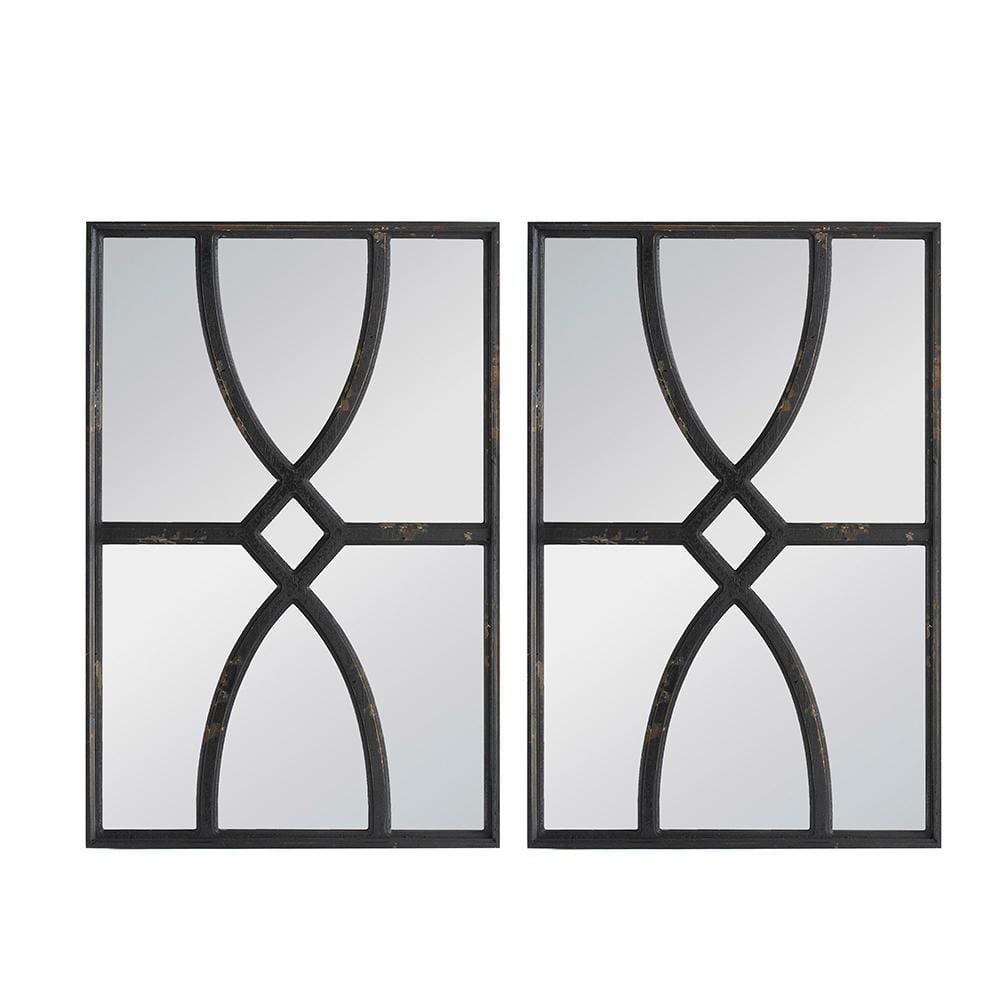 Stunning Design Antique Black 15.7 in. W x 23.6 in. H Rectangle Wood Framed