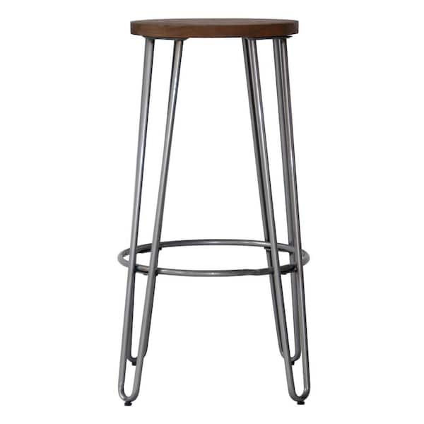 ACESSENTIALS 23.82 in. Natural Bar Stool