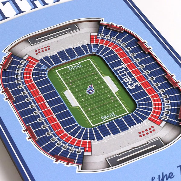 Tennessee Titans, 3D Stadium View, Tennessee Titans, Wall Art