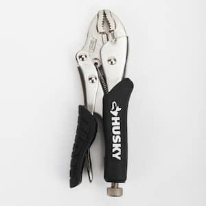 7 in. Curved Jaw Locking Pliers with Rubber Grip
