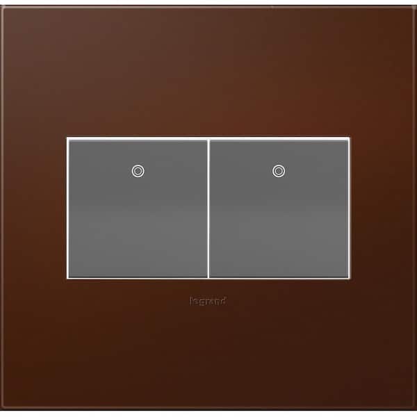 adorne 2 Gang Decorator/Rocker Wall Plate, Russet (1-Pack)