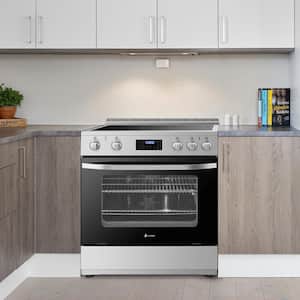 30 in. 5-Element Freestanding Electric Range with Air Fry, Rotisserie and Oven Convection